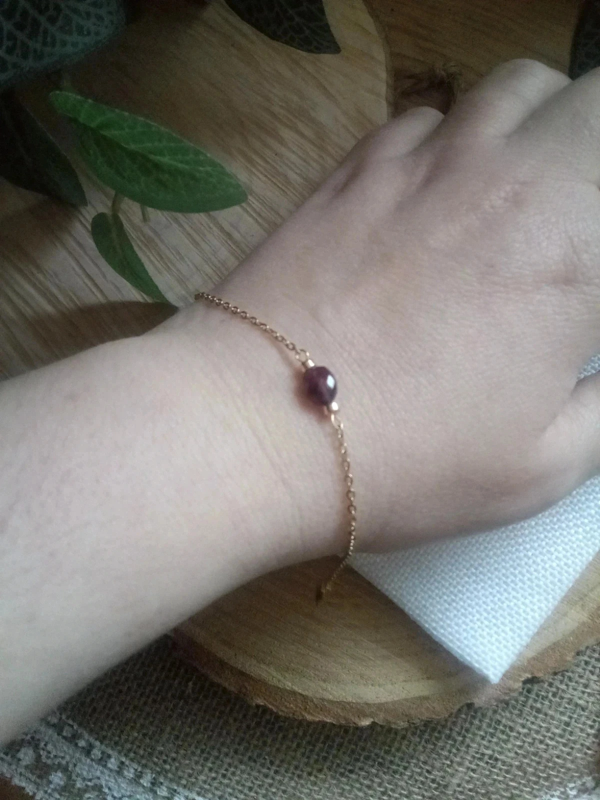 Rose tourmaline bracelet – photo 3